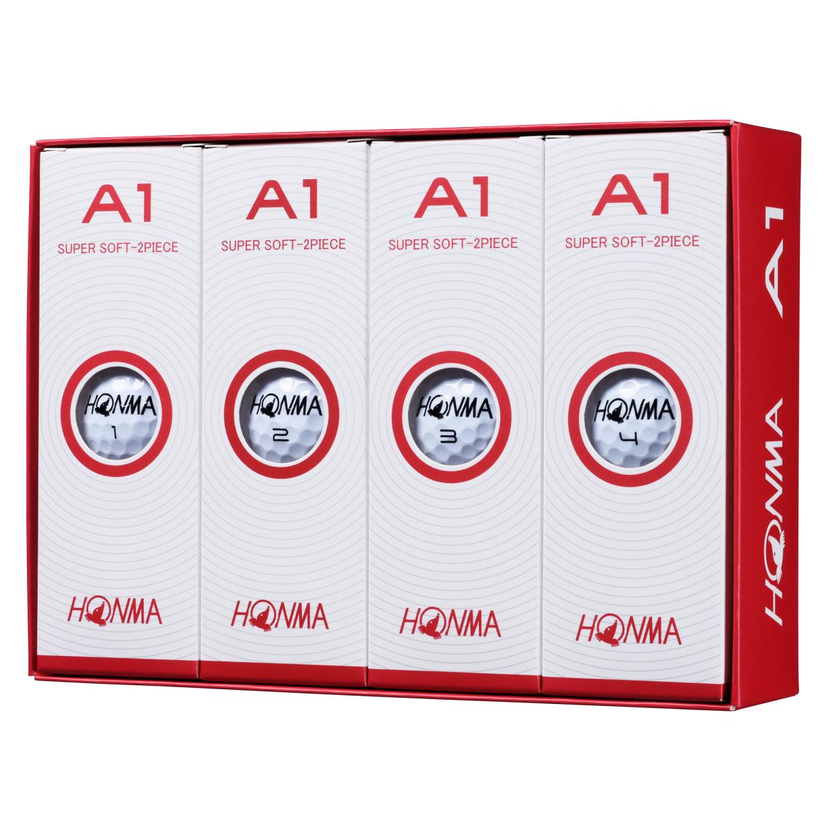 本間ゴルフ A1 ゴルフボール 2ピース構造 12個入り ホワイト