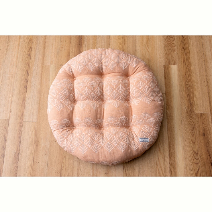 ジャガード織り ペットクッション 2色