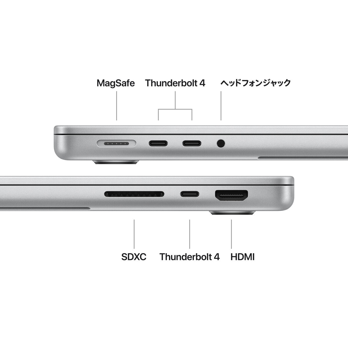 Apple MacBook Pro 14インチ 10コアCPU/10コアGPU/M4チップ/16GB/1TB SSD シルバー MW2X3J/A