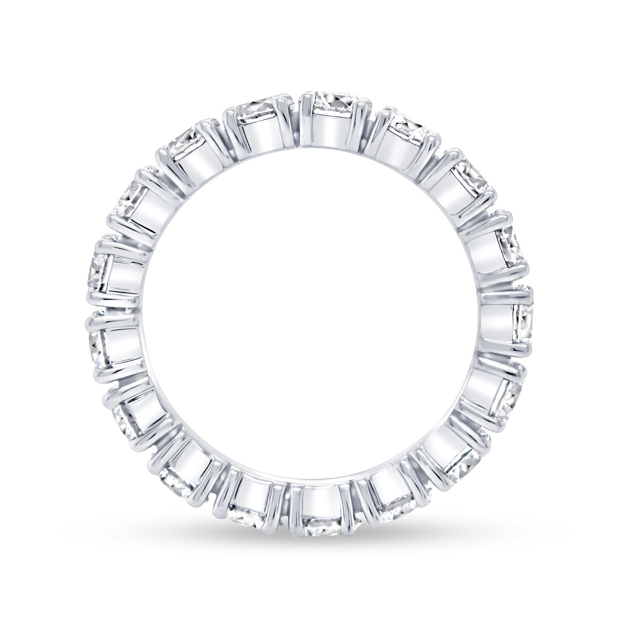 18Kホワイトゴールド 2.25カラット フルエタニティダイヤモンドリング 18Kホワイトゴールド 2.25カラット フルエタニティダイヤモンドリング