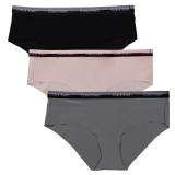 カルバンクライン レディース ショーツ 3枚入 ブラック/グレー/ピンク M