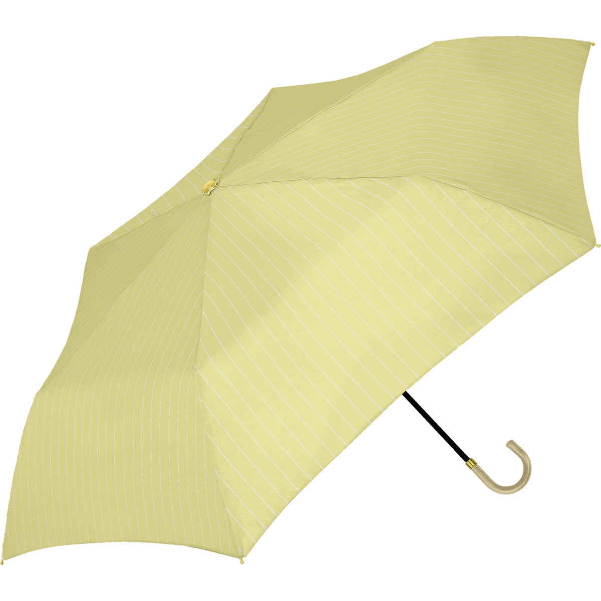 assa 日傘折りたたみ FM50STD イエロー / ペンシルストライプ FM773