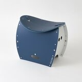 SOLCION（ソルシオン）PATATTO 350+ 折りたたみイス 防災トイレ ネイビー PT3502