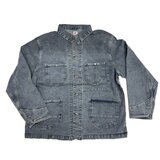 ヘインズ BIG SIZE ストレッチデニムカバーオール / サックス / 4L