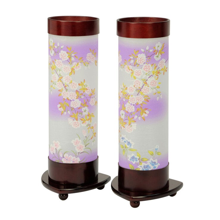 盆提灯 あかりモダン 八重桜 左右対セット 盆提灯 あかりモダン 八重桜 左右対セット