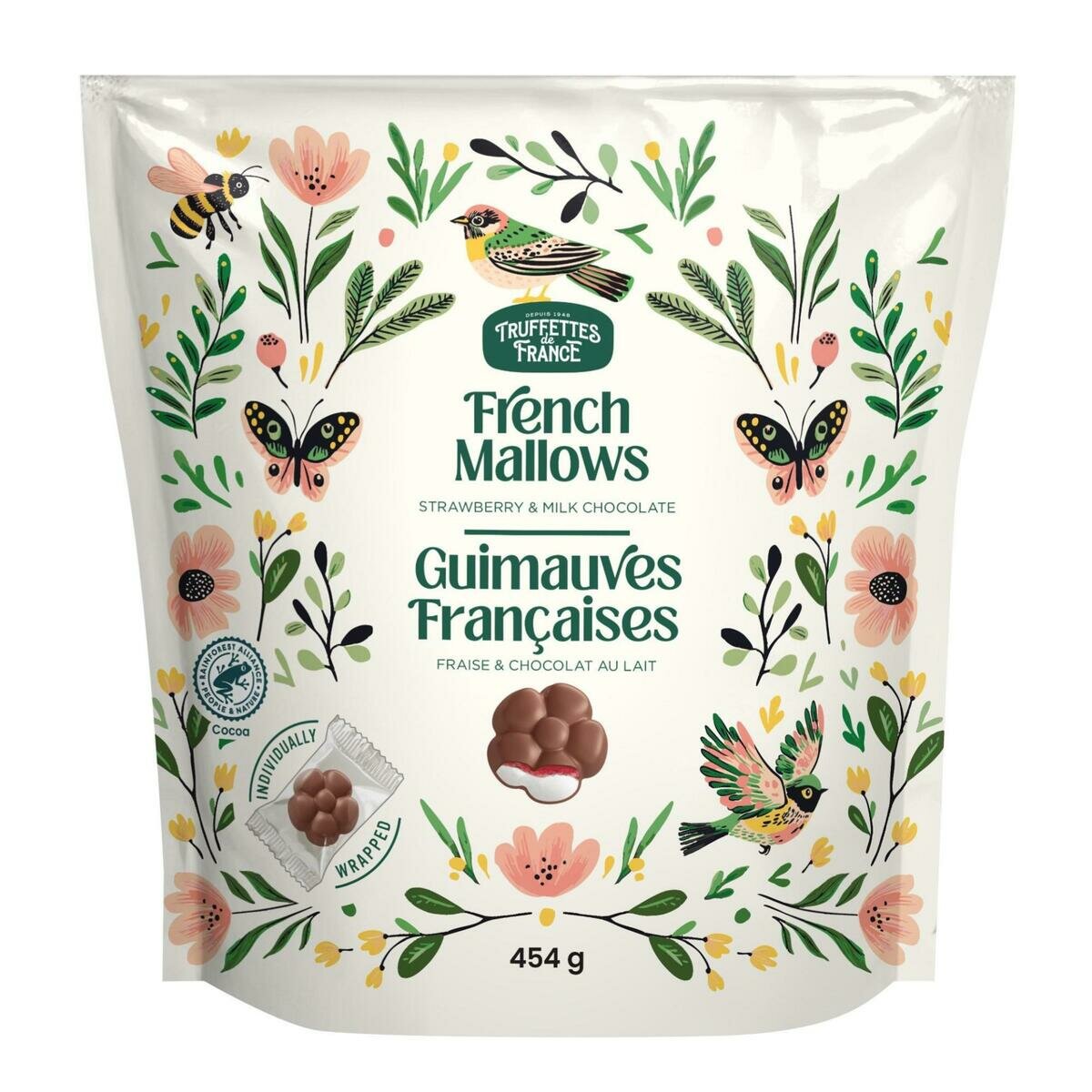 ショコモド フレンチ ギモーヴ ソフト マシュマロ ストロベリー & ミルクチョコレート 454g