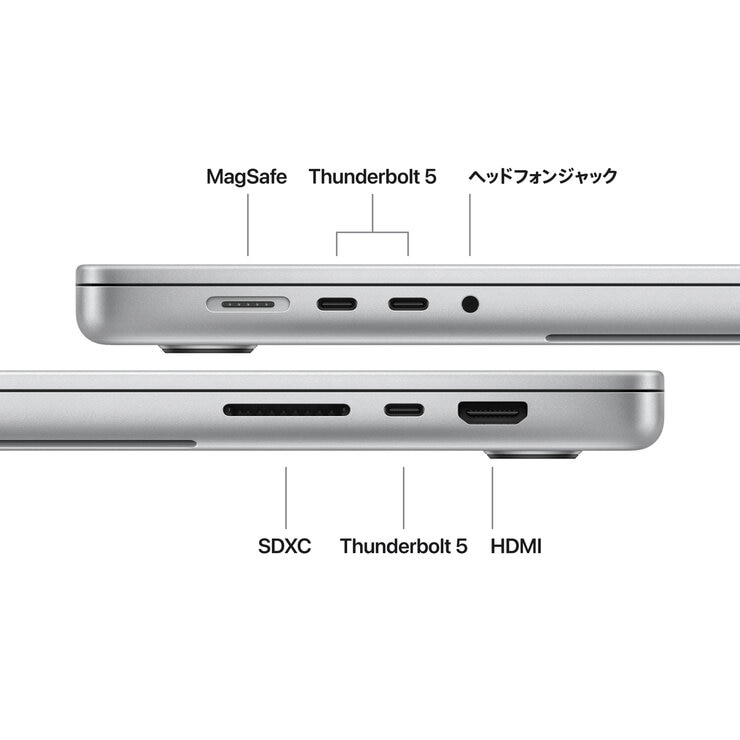 Apple/MacBook Pro 16インチ/18コアCPU/ 20コアGPU/M5 Proチップ /24GB/1TB SSD-シルバー