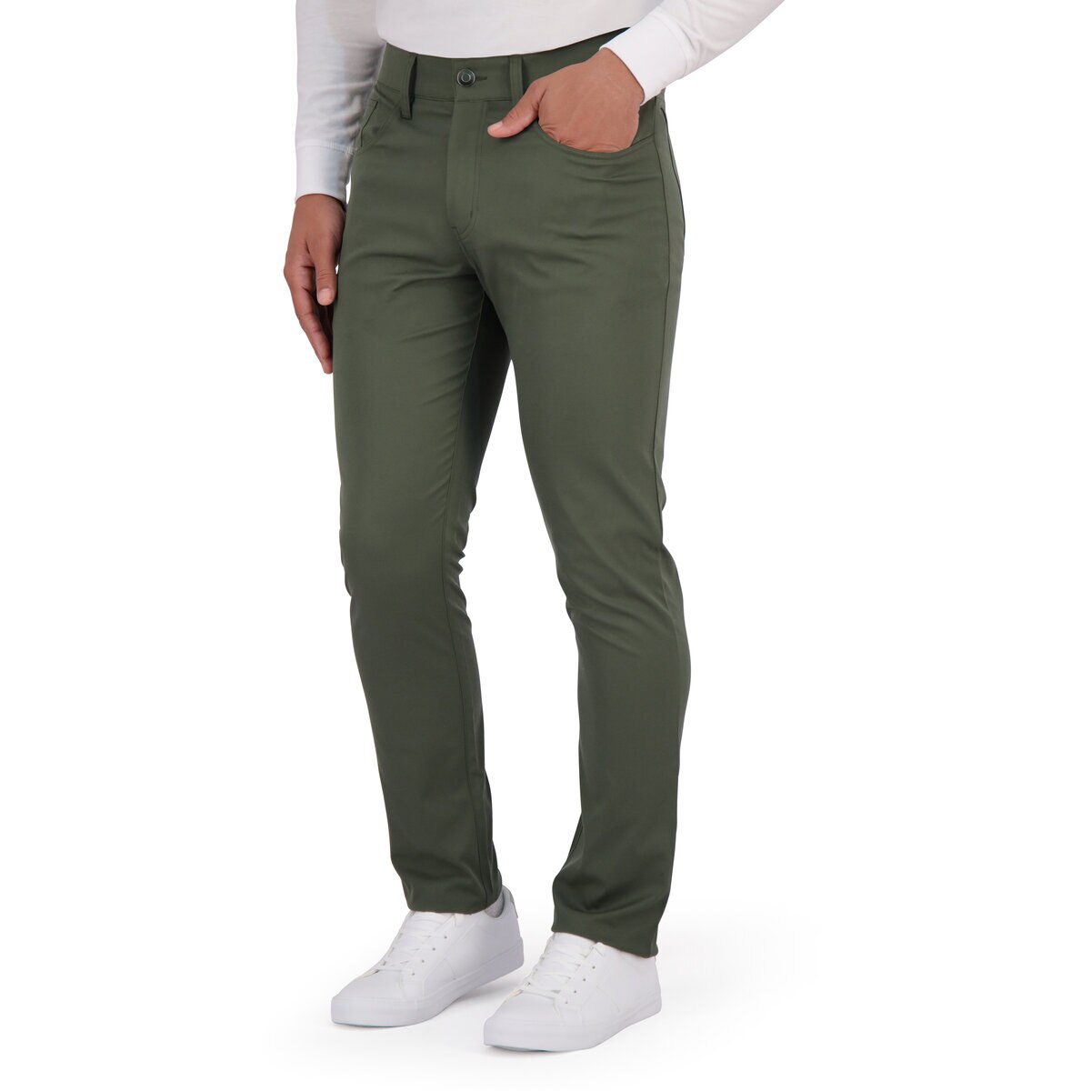 カークランドシグネチャー メンズ 5ポケット パンツ グリーン ウエスト 30 インチ 股下 29 インチ