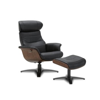 Gilman Creek Furniture KARMA レザーリクライニングチェア オットマンセット