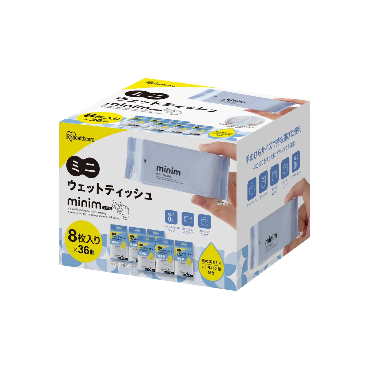 ポケット ウェットティッシュ Minim 36パック