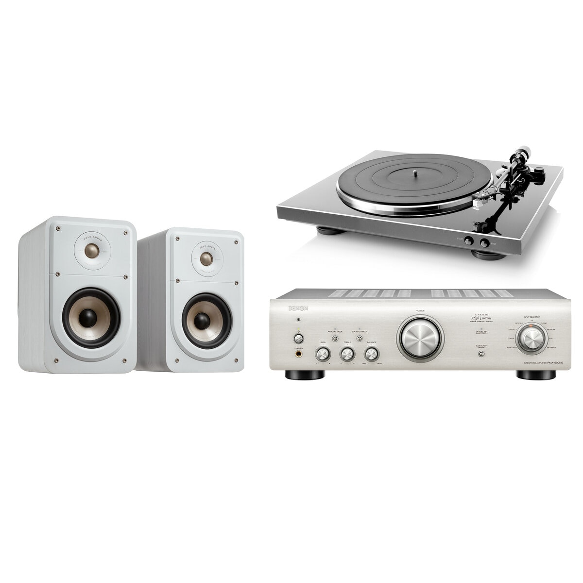 DENON アンプ・レコードプレーヤー・POLK スピーカーセット