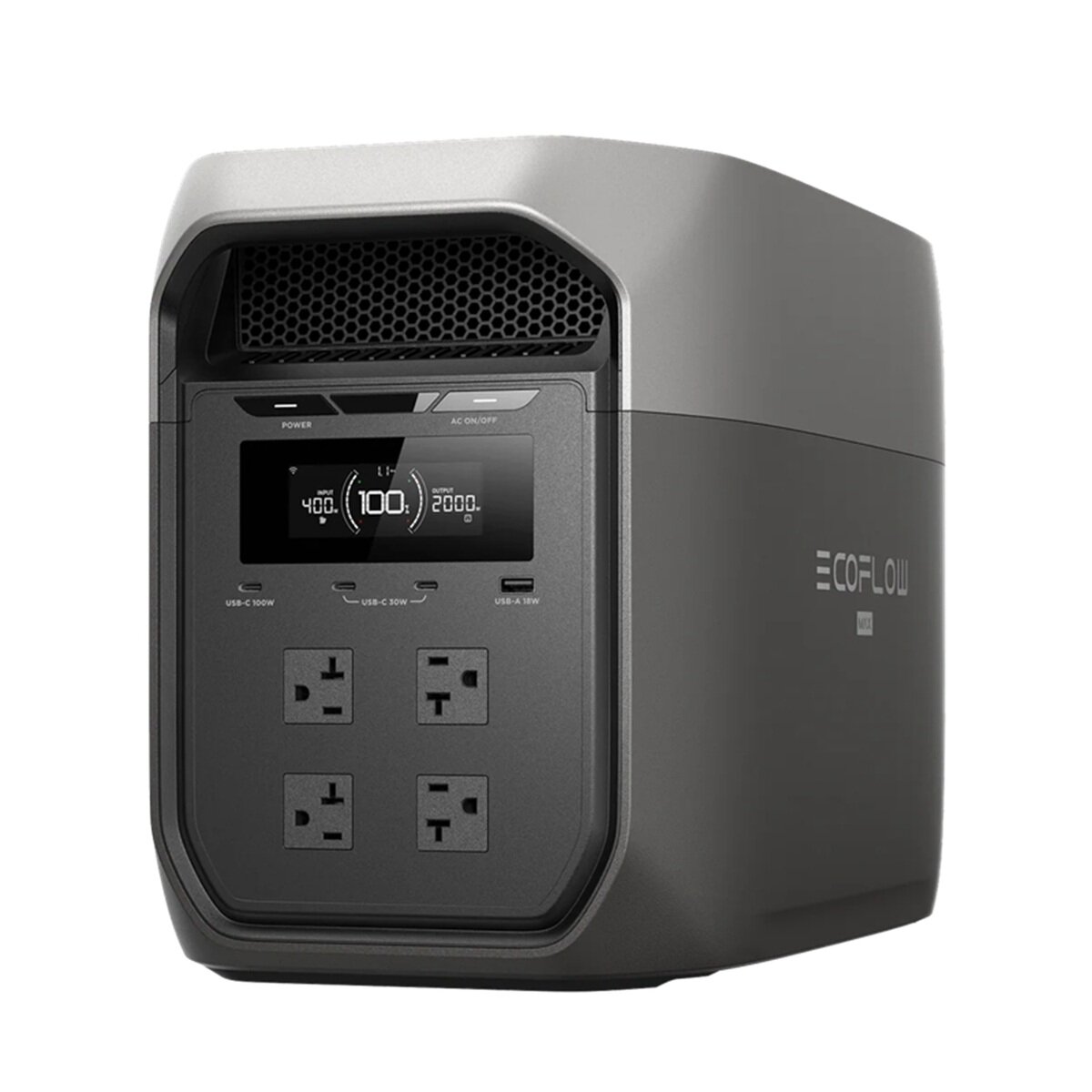 EcoFlow(エコフロー)ポータブル電源 DELTA 3 Max EFD3M-G-JP-CBOX 2kW 容量2,048Wh