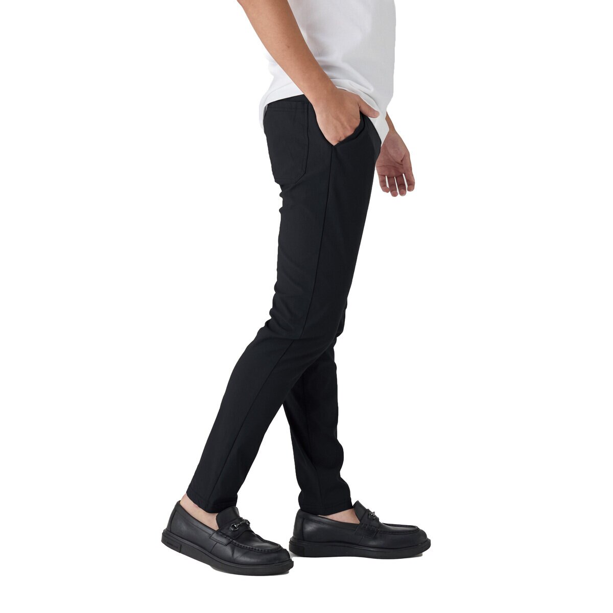 ボディワイルド メンズ ストレッチパンツ ブラック XL