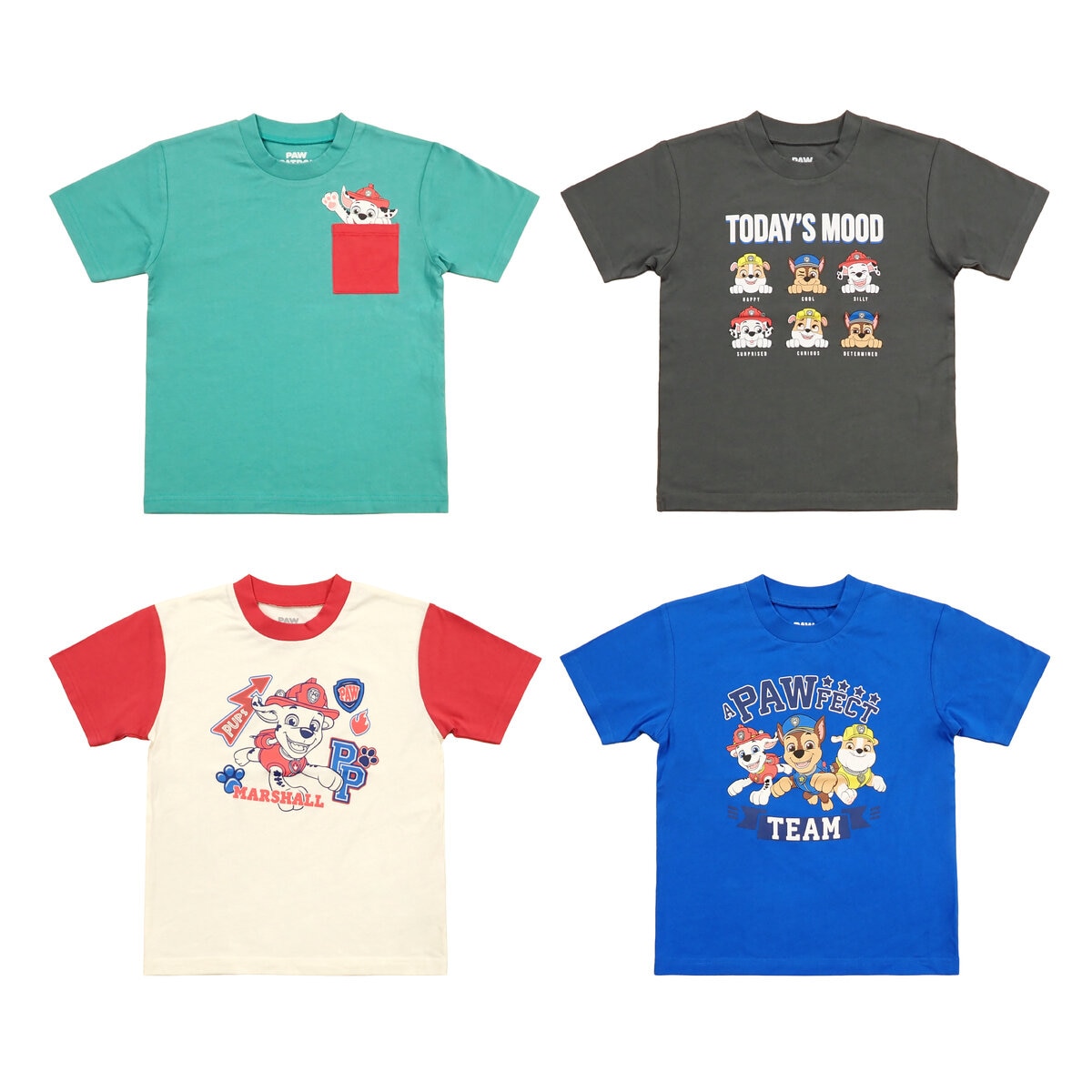 パウパトロール キッズ Tシャツ 4枚セット アソート B 110
