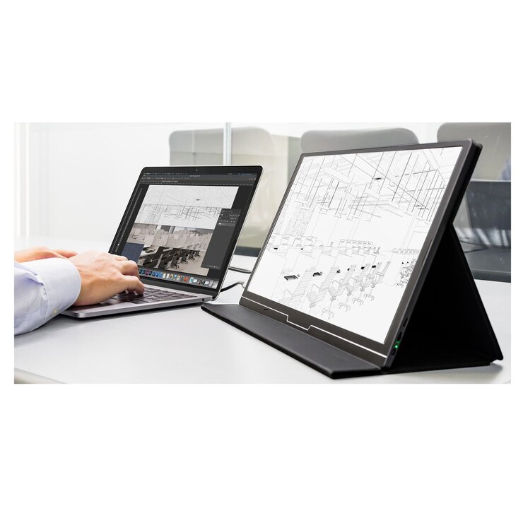 GREEN HOUSE ポータブルモニター 15.6インチ プレゼンツール, モバイルディスプレイ | GH-LCU16B-BK | GREEN HOUSE