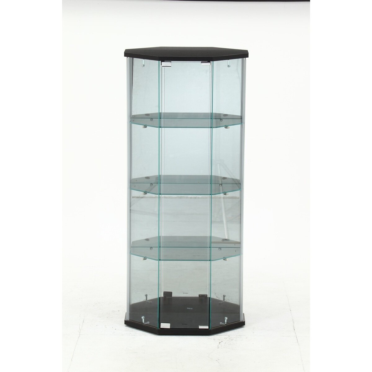 ガラスコレクションケース BAAL コーナー ブラック