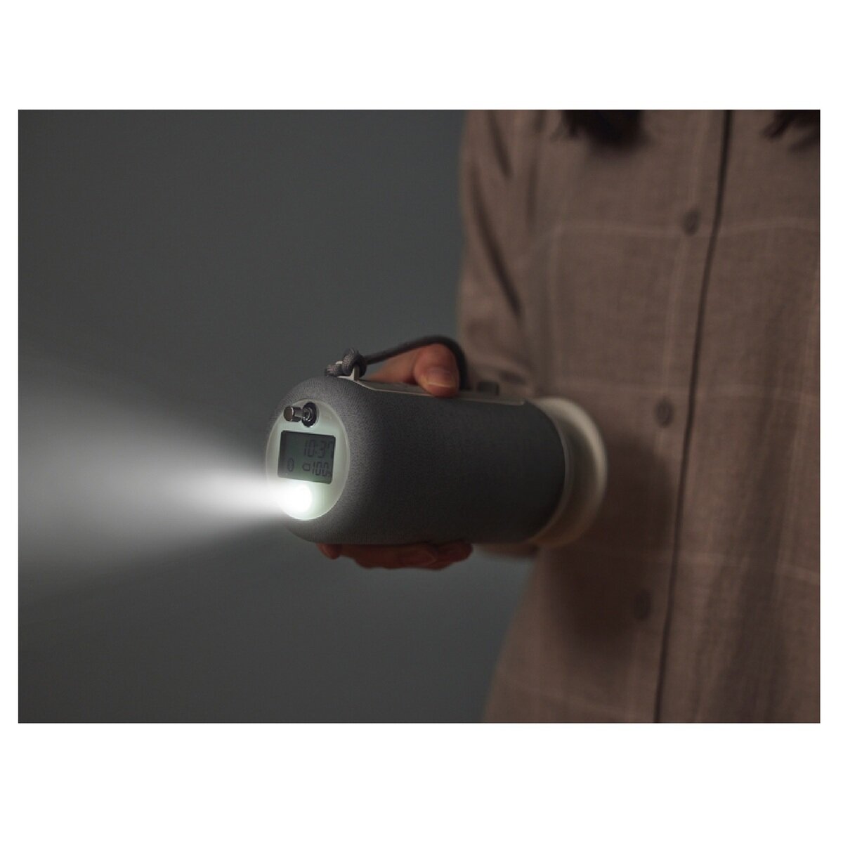 リズム 防災スピーカー ライトグレー