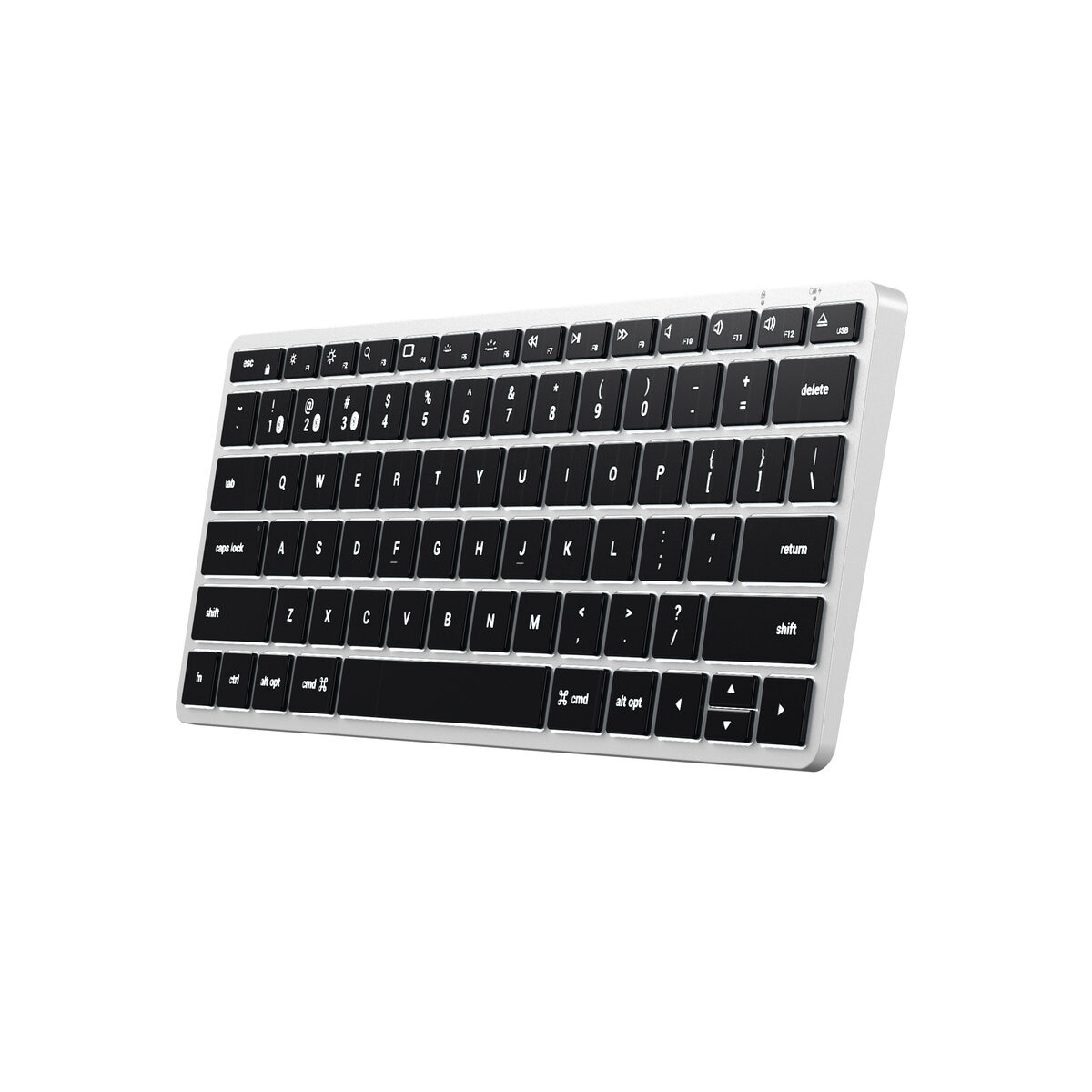 Satechi キーボード (iPadOS/iOS/Mac向け) 英語配列 テンキー無し シルバー