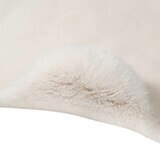 Mon Chateau フェイクファーラグ60 x 177cm アイボリーソリッド