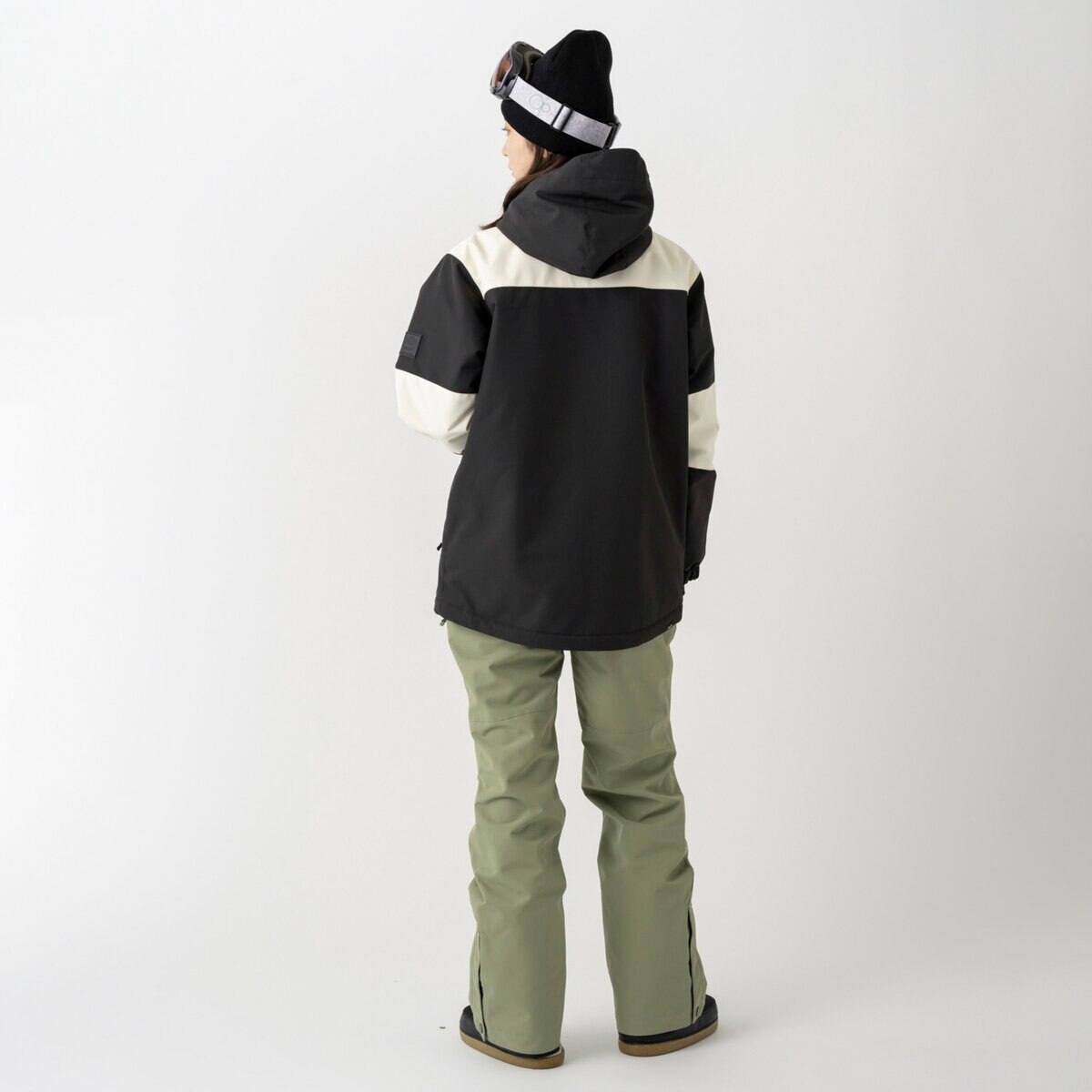 オーシャンパシフィック レディース スノージャケット ブラック / クリーム S