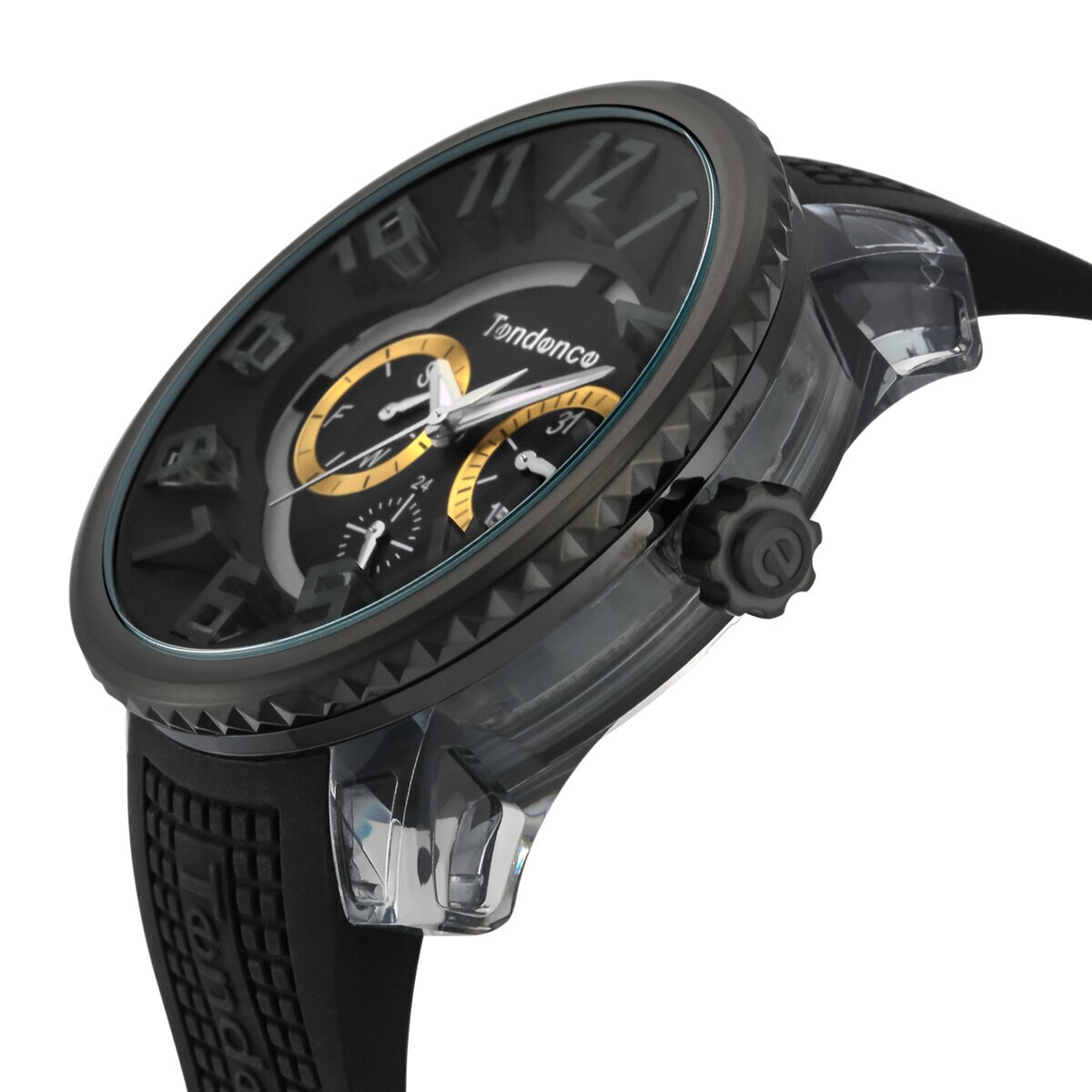 【美品】テンデンス フラッシュ TY562004 ブラック クォーツ 腕時計 楽天市場】【中古】Tendance テンデンス FLASH フラッシュ