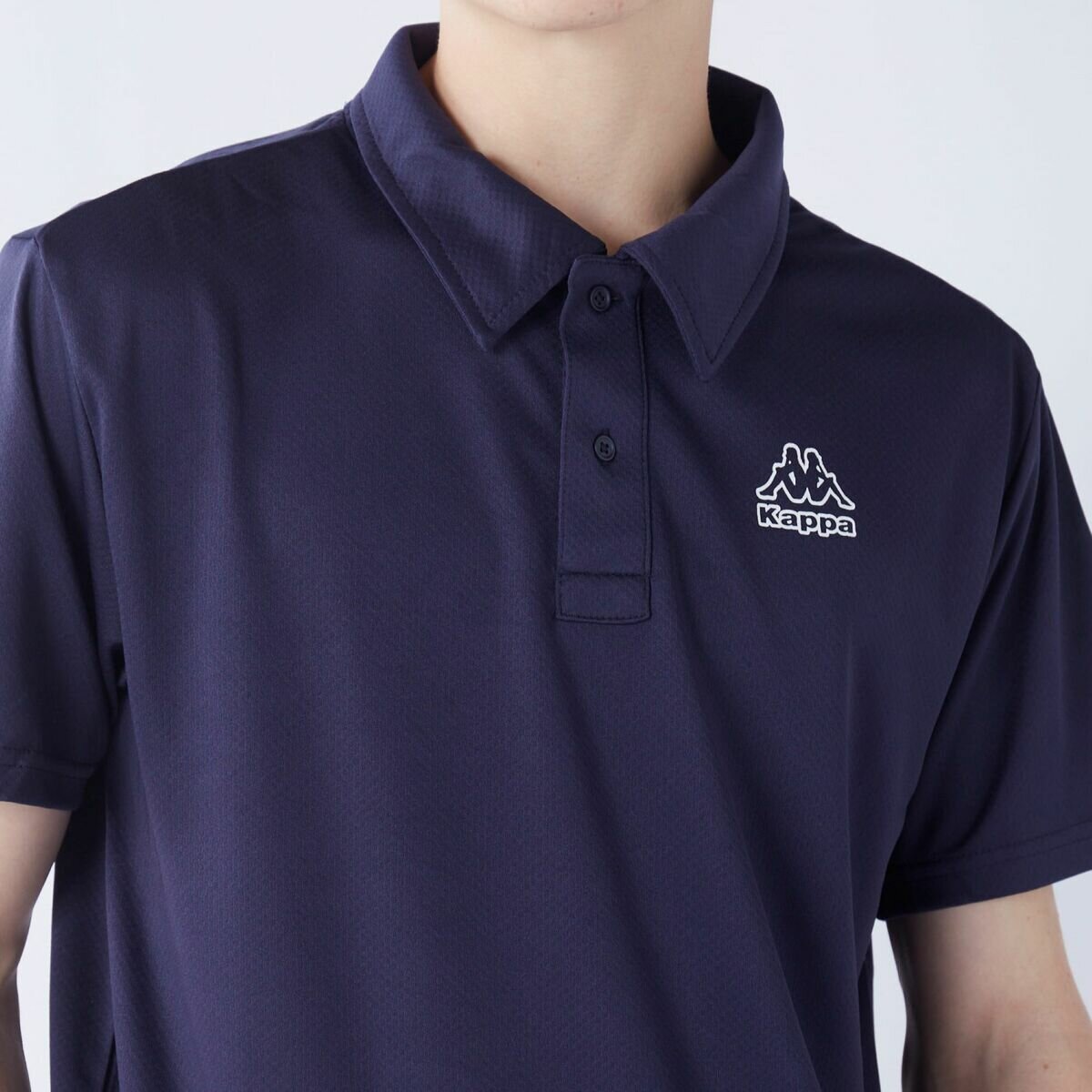 カッパ メンズ 半袖ポロシャツ / ネイビー / LL カッパ メンズ 半袖ポロシャツ / ネイビー / LL