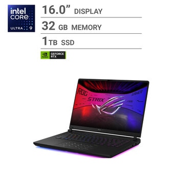 ASUS ゲーミングノートPC/ROG STRIX SCAR 16/intel Ultra 9 275HX/メモリ 32GB/SSD 2TB/G635LX-U9R509032G