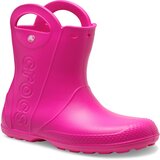 クロックス キッズ ハンドル イット レイン ブーツ ピンククラッシュ J1/19.5cm