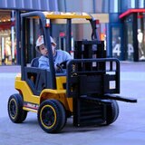 子ども用 電動乗用玩具 フォークリフト イエロー