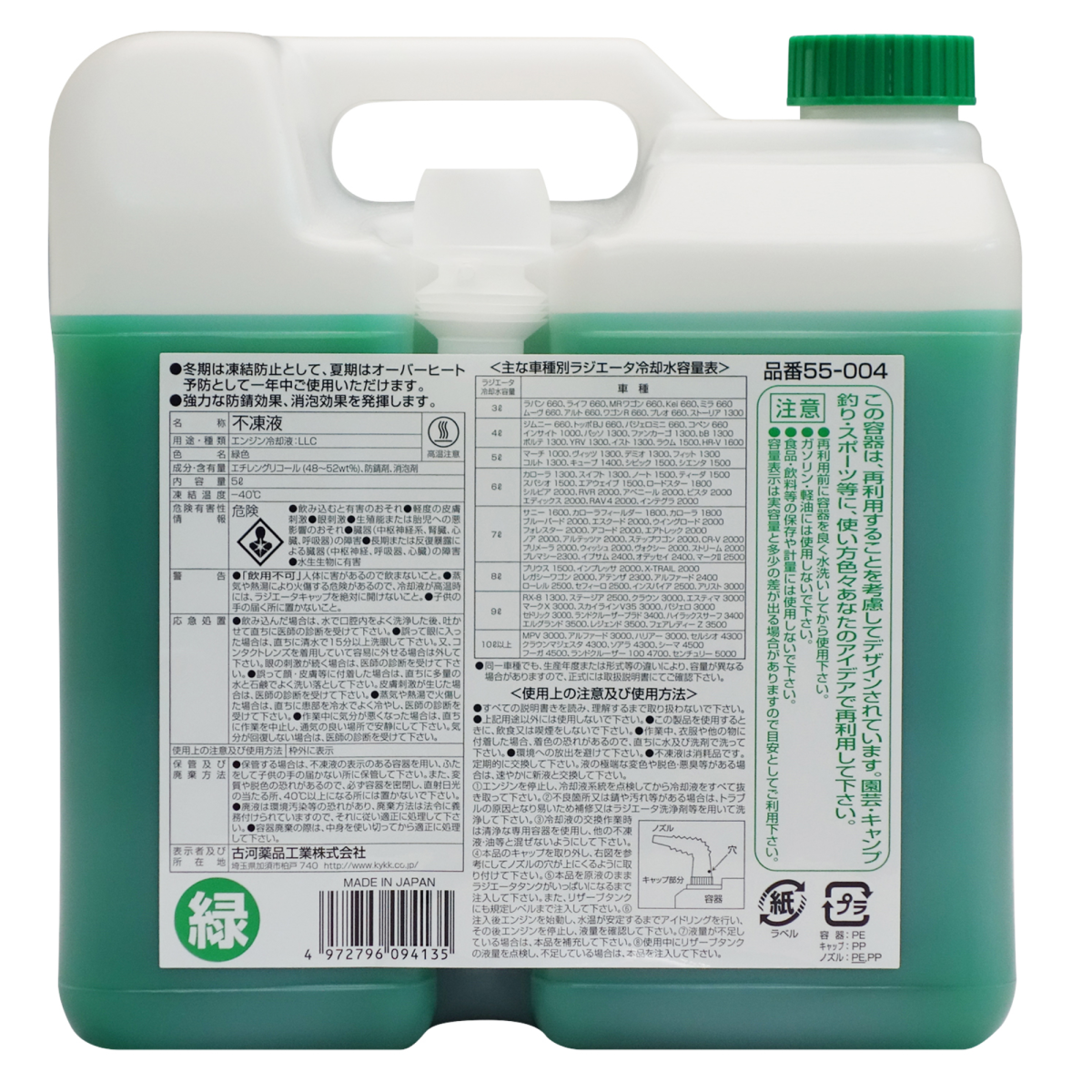 古河薬品工業(KYK) ラクラク クーラント 5 L