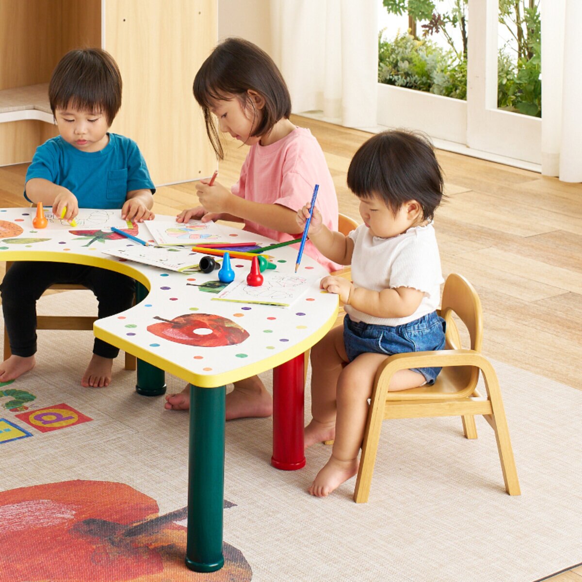 キッズチェア M 4脚セット HG-MC-808