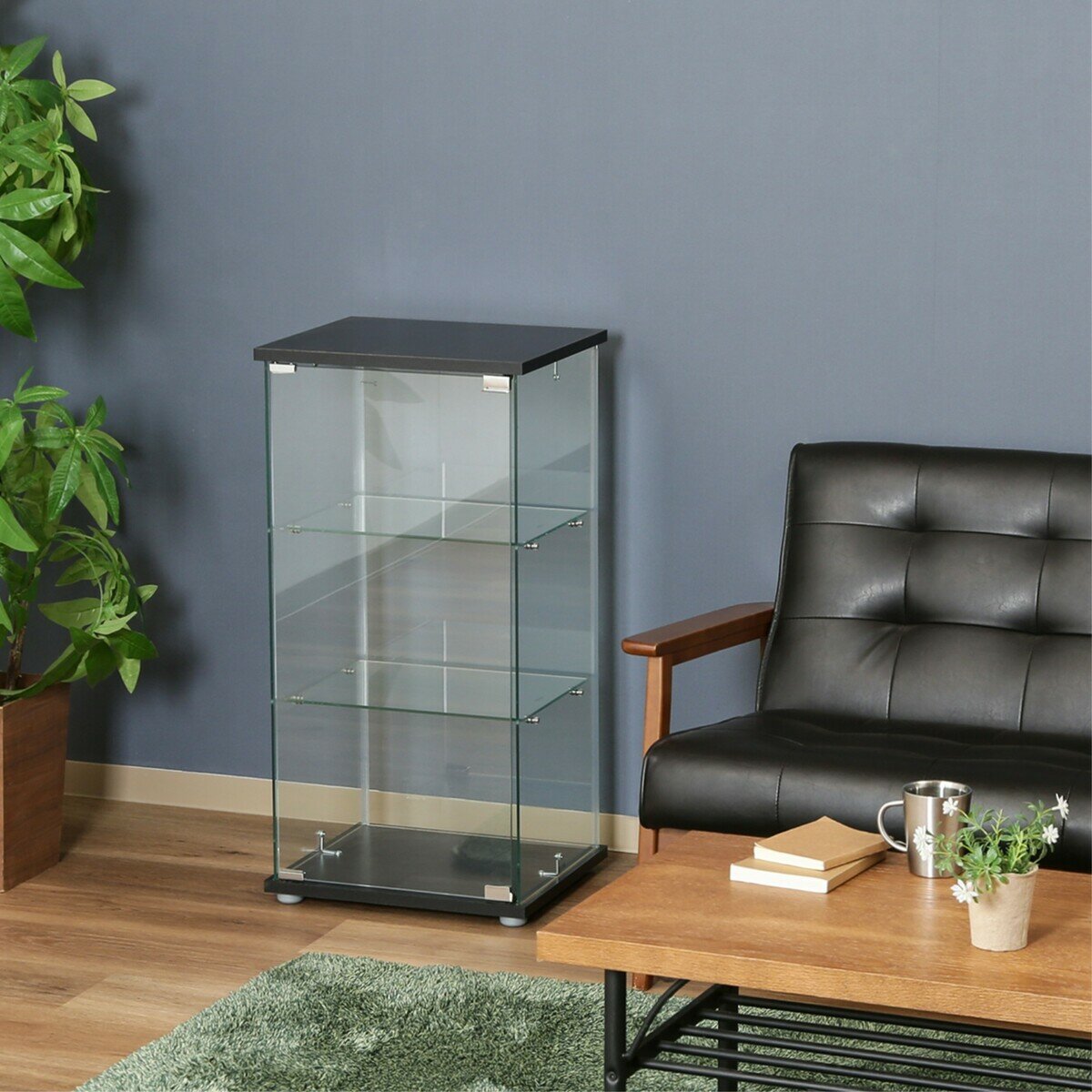 ガラスコレクションケース (クリア) 3段 TMG-G132