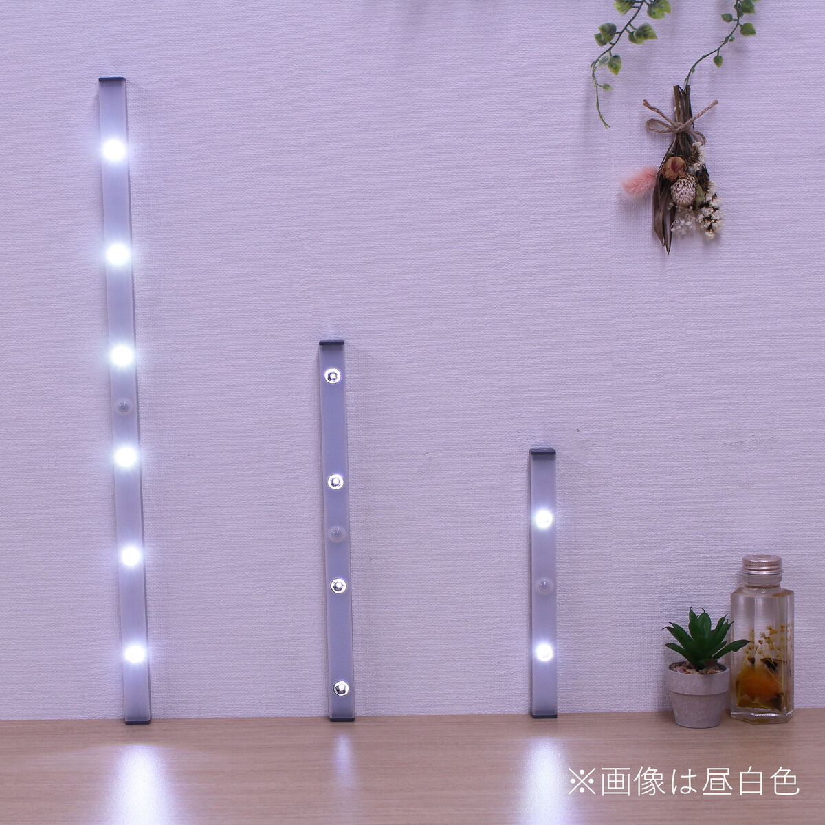 7Life 角型人感センサーライトBタイプMサイズ昼白色/ 電球色