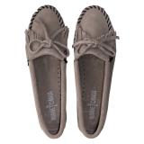 ミネトンカ レディース モカシン キルティ ミディアムグレー 22.0 cm