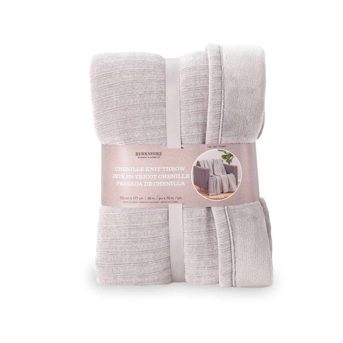 CHENILLE 大判ひざ掛け 152cm x 177cm