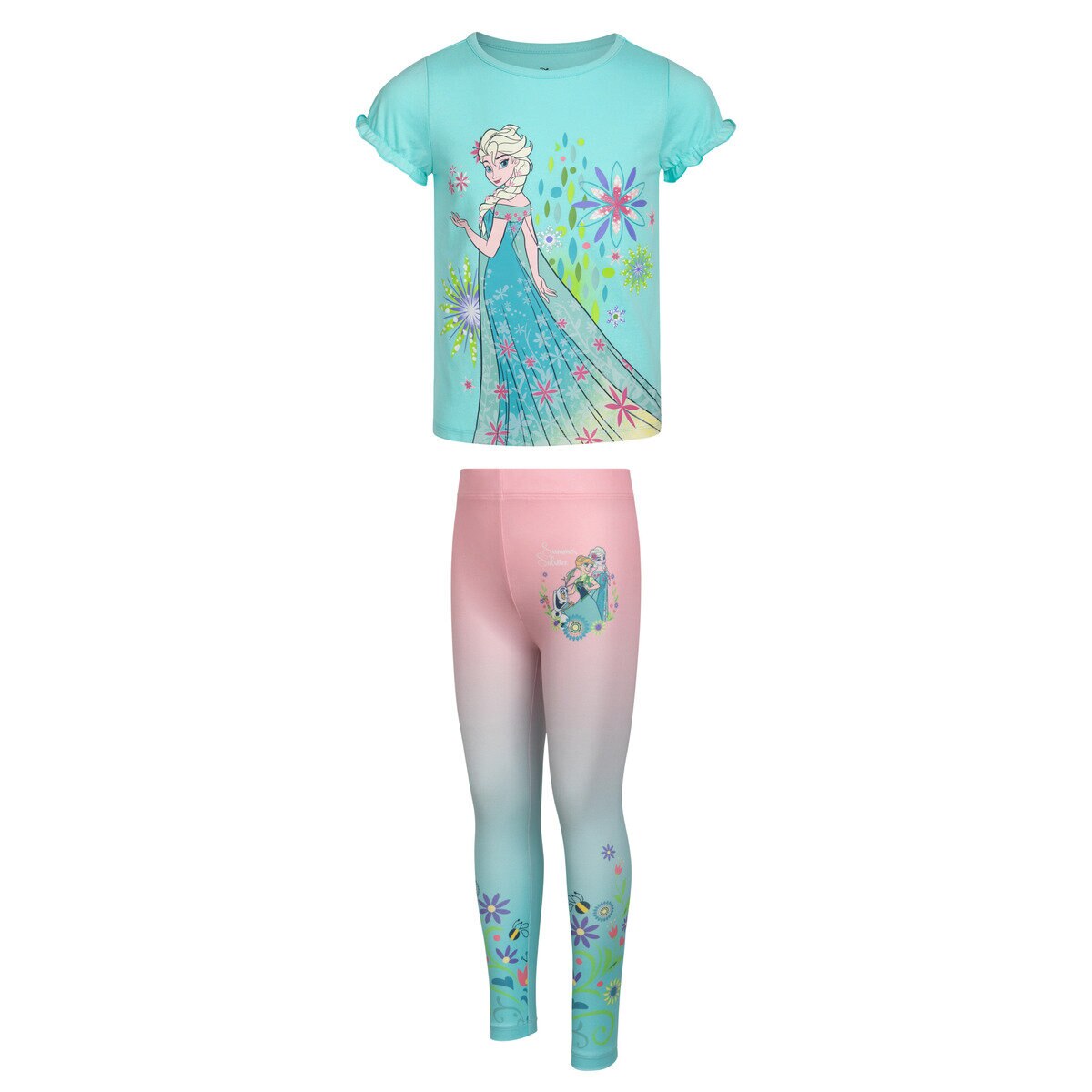 キャラクター キッズ Tシャツ＆パンツセット 4枚組 アナ雪 7