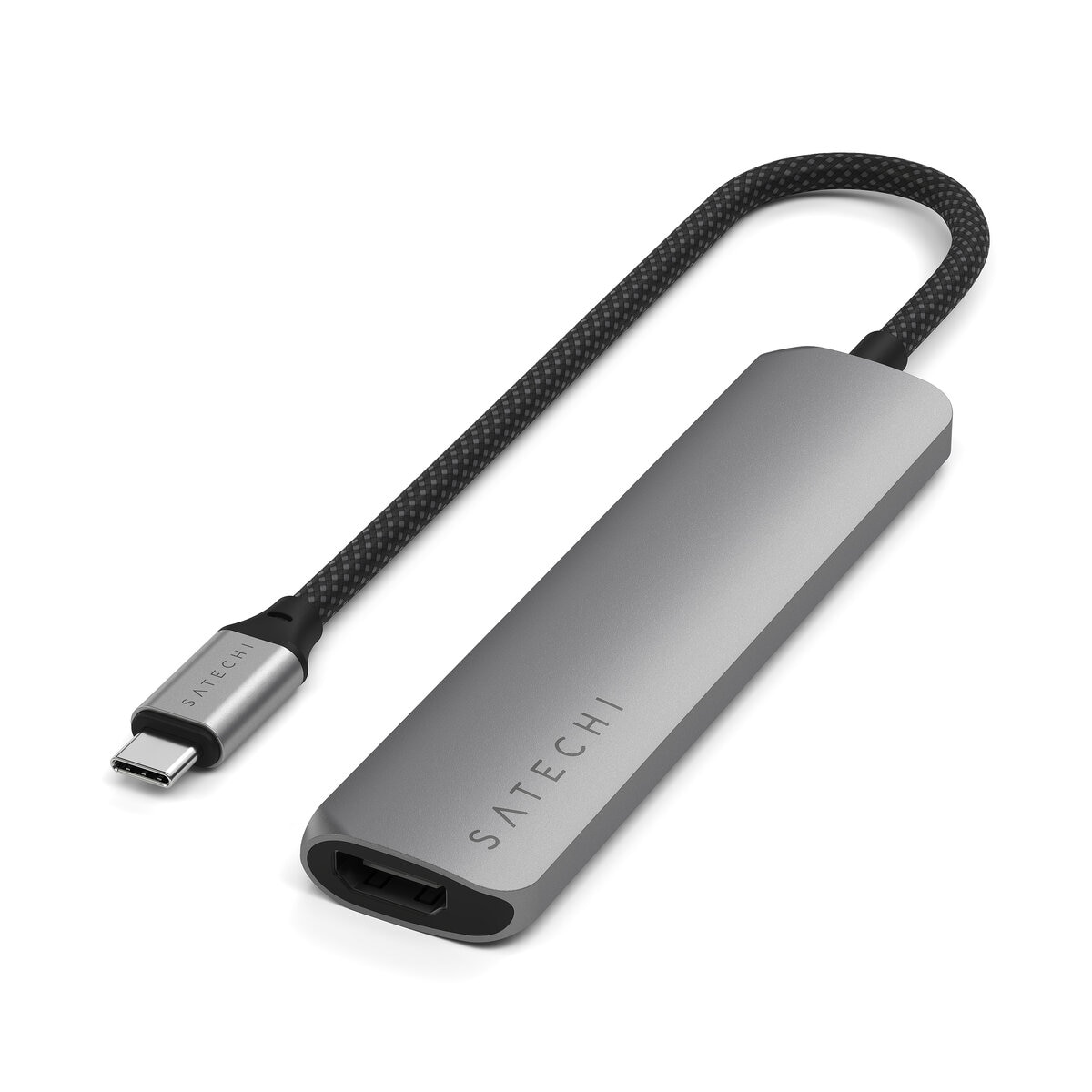 Satechi 6-in1 USB-C スリムマルチポートアダプター スペースグレー