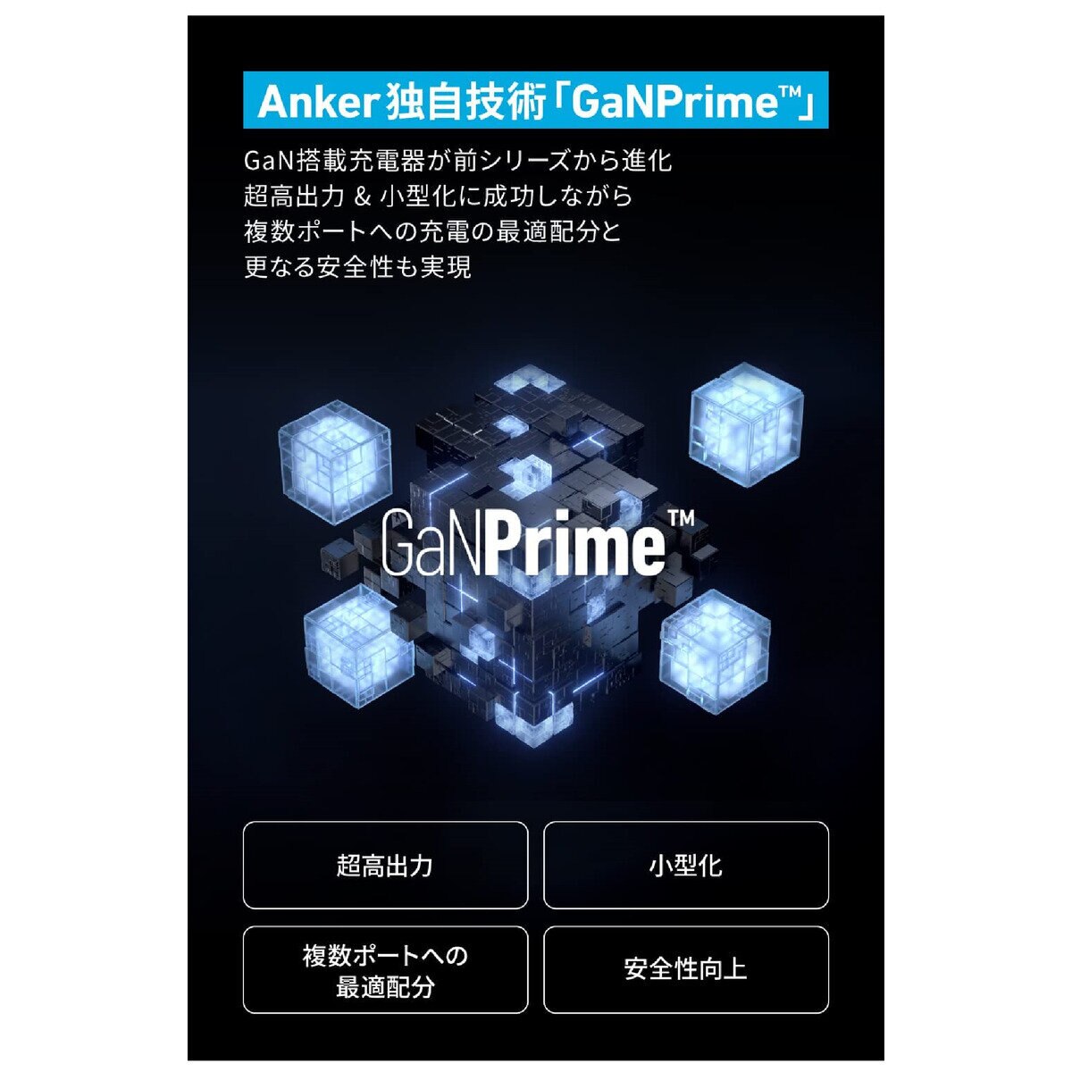 Anker 737 GaNPrime™ チャージャー 3ポート  最大出力120W A2148N11