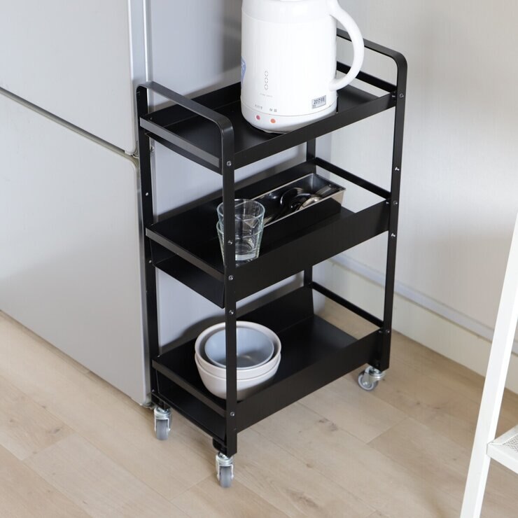 COLLEND ストレージワゴン ブラック SW-BK