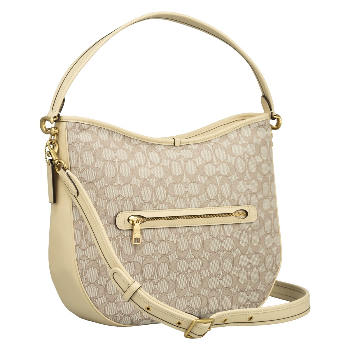 コーチ ソフト タビー ホーボー シグネチャー ジャカード - アイボリー