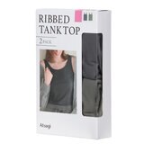 アツギ リブタンクトップ 2枚組 アソート1 XL
