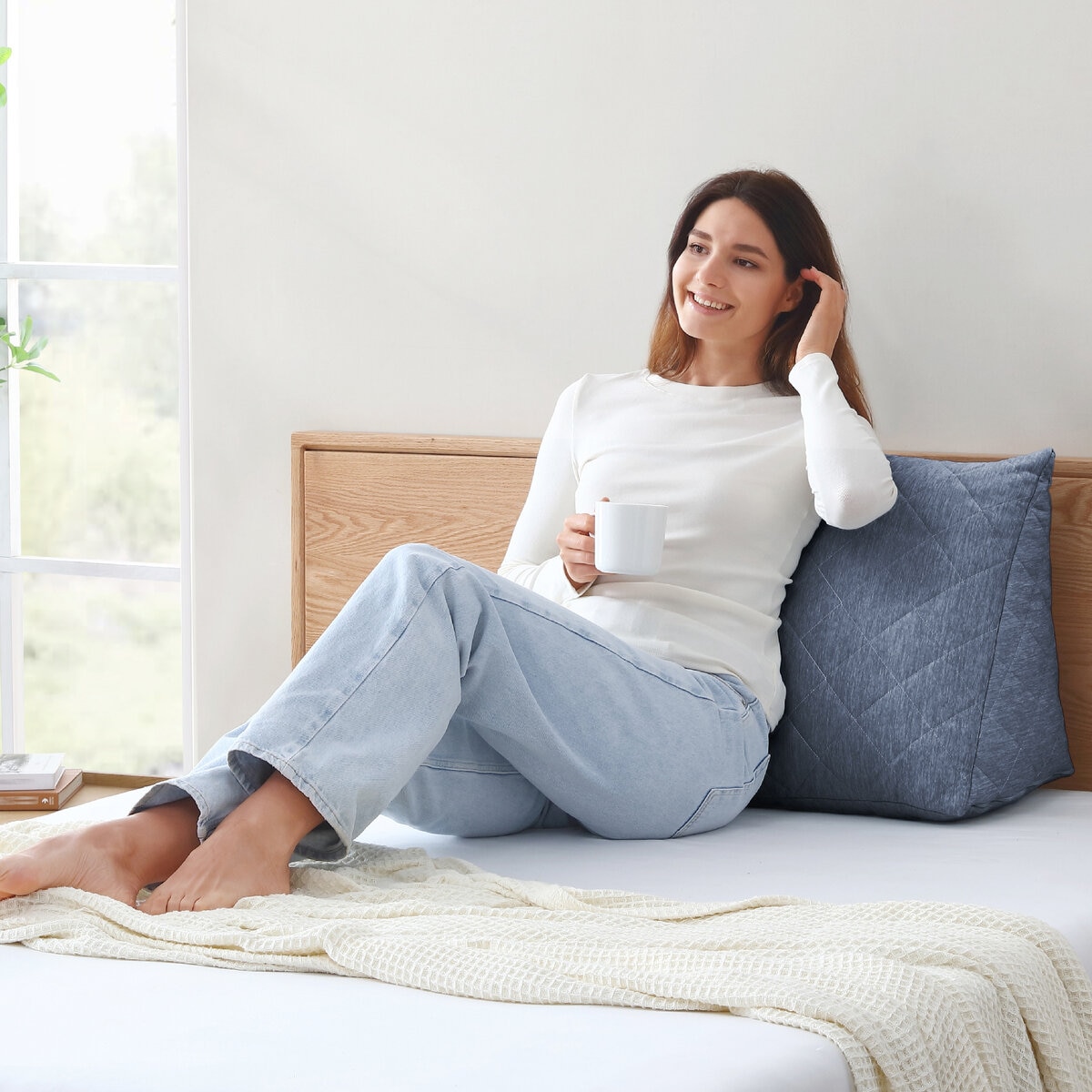 Arlee Home クーリング リラックスピロー ブルー
