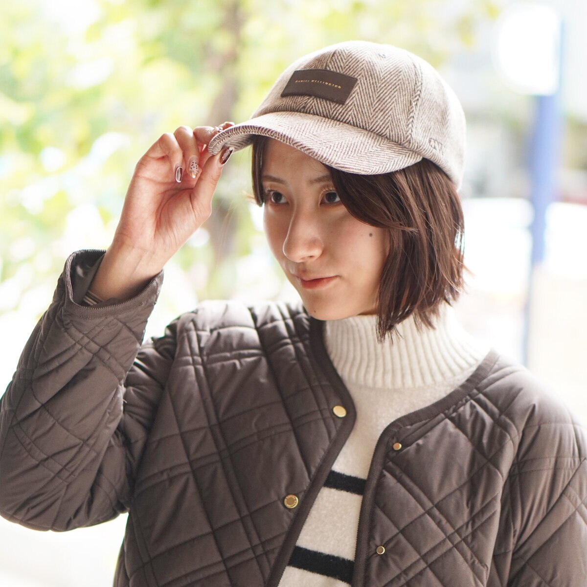 ダニエルウェリントン ツイード キャップ ブラウン ダニエルウェリントン ツイード キャップ ブラウン