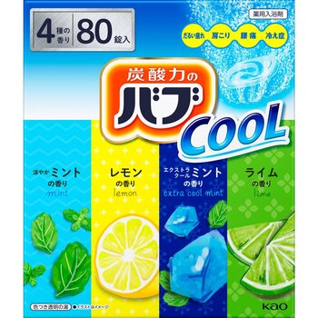 バブ クール 薬用入浴剤 80錠（4種類ｘ20錠）