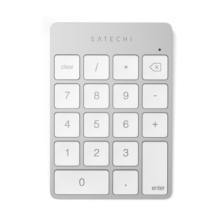 Satechi アルミニウム スリム充電式Bluetoothキーパッド シルバー Satechi アルミニウム スリム充電式Bluetoothキーパッド シルバー