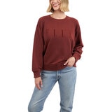 エル ウィメンズ ロゴ スウェット バーガンディ S