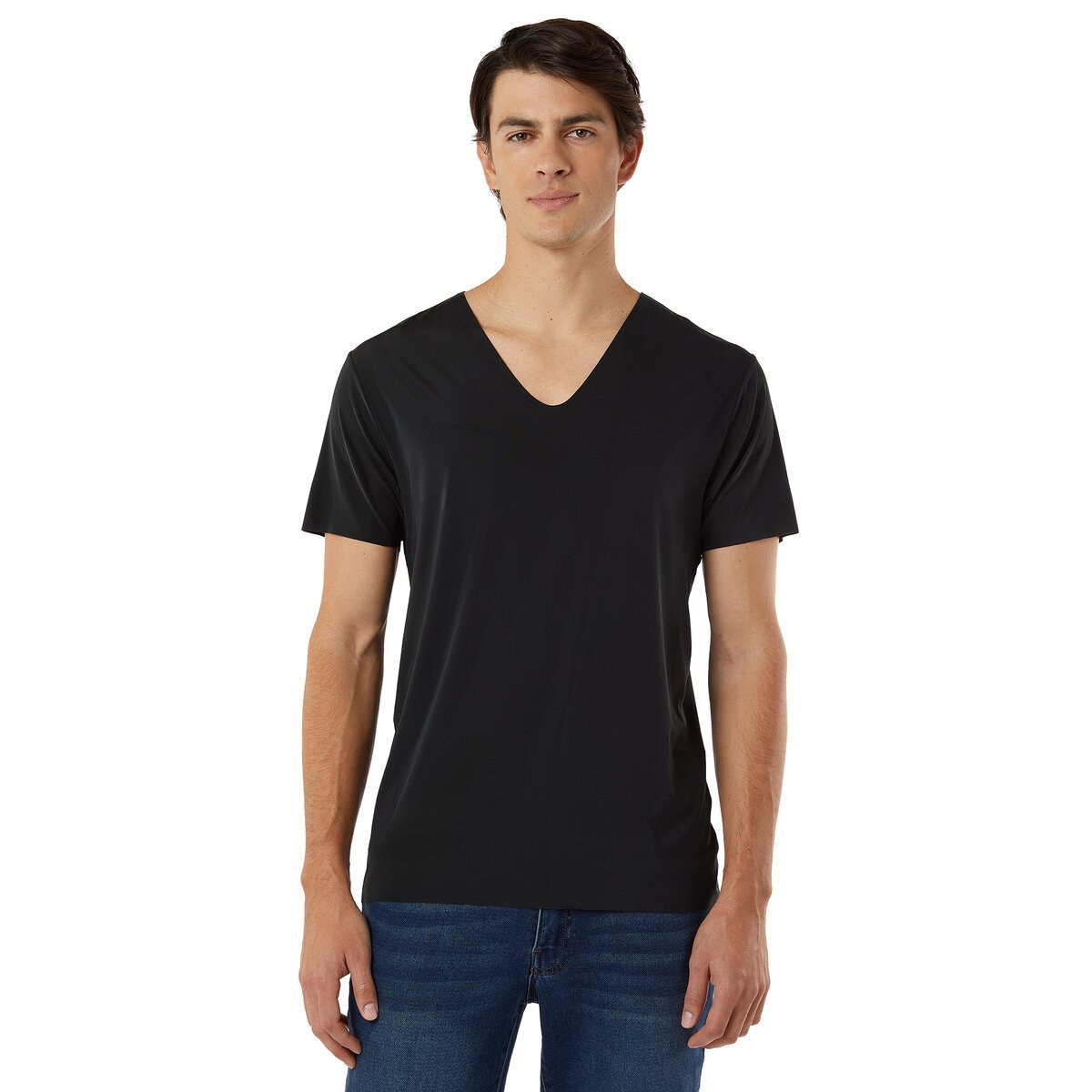 LAYER ZERO メンズ VネックTシャツ 3枚組 ブラック XL