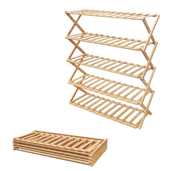 7Life 折り畳みシューラック 5段70cm zakka-045_n5a-70