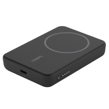 Belkin MagSafe対応 ワイヤレス モバイルバッテリー 5000mAh スタンド付き