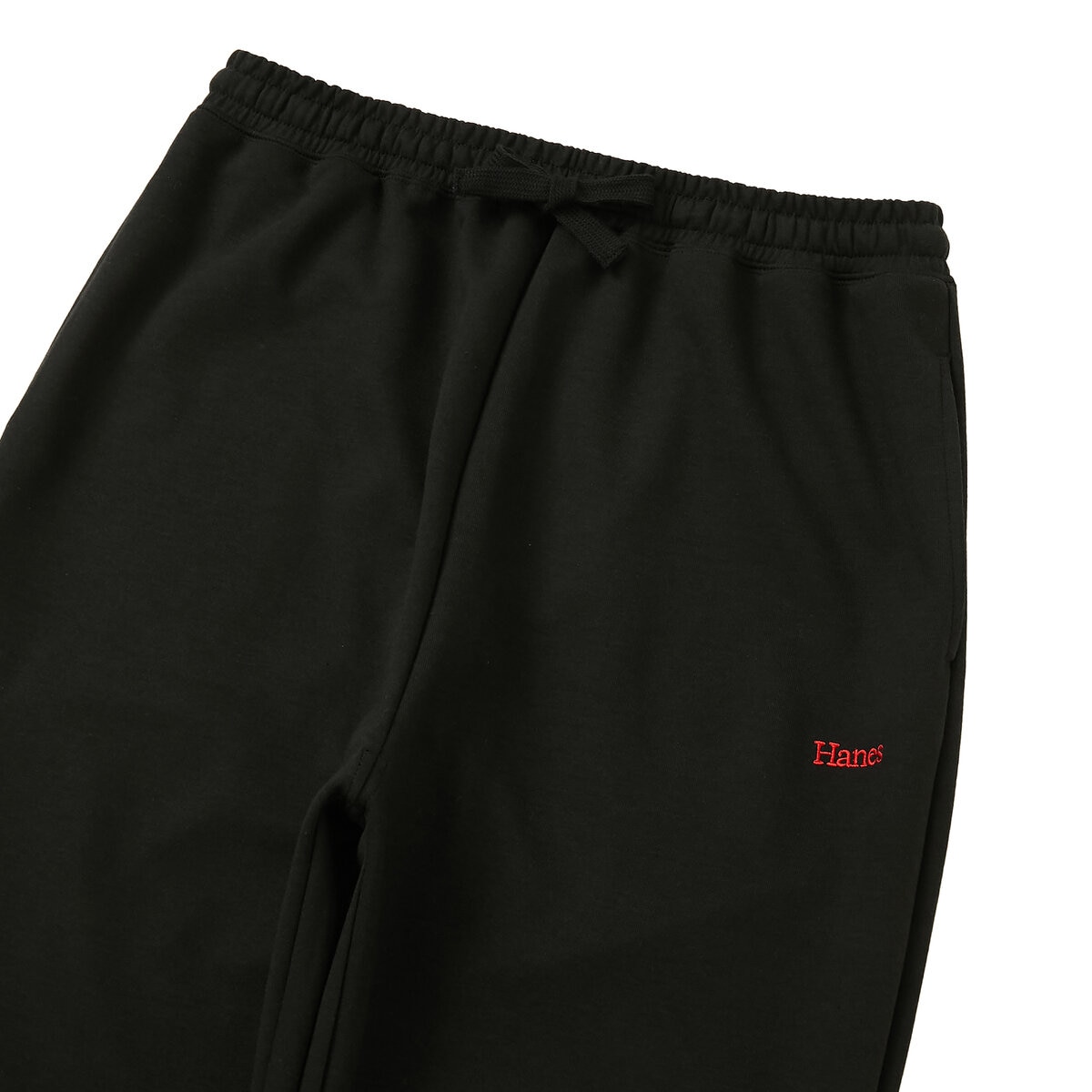 ヘインズ メンズ ニット パンツ ブラック L